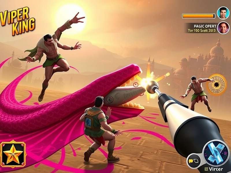 Intense Viper King action with Indian-themed elements Viper King Gameplay Screenshot